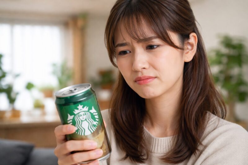 スタバ缶コーヒーがまずいと感じて悩む日本人女性