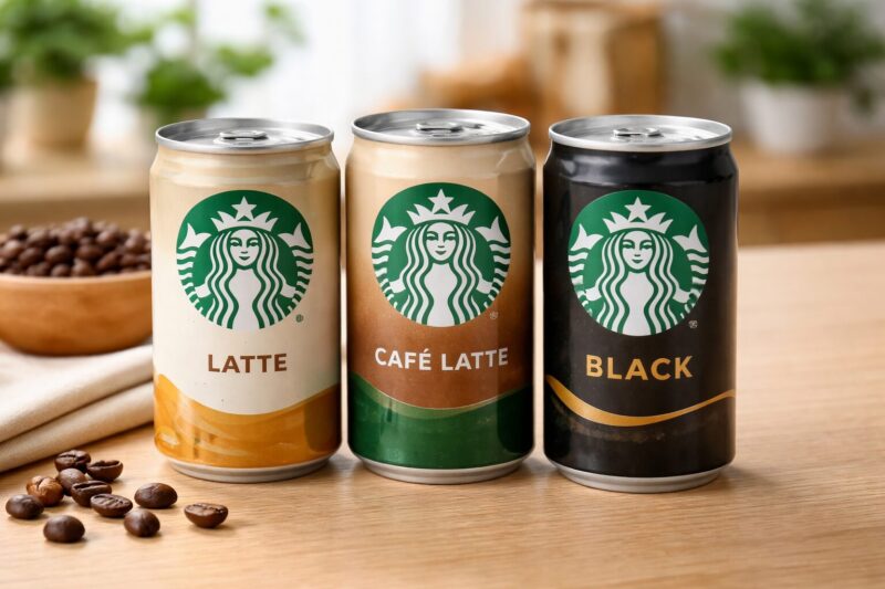 スタバ缶コーヒーのラテとブラックの種類比較と味の違い
